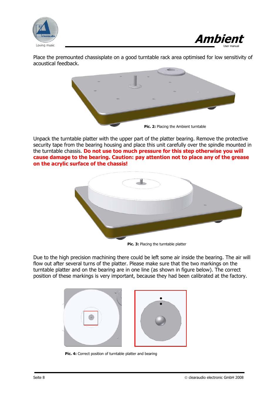 Ambient | Clearaudio AMBIENT User Manual | Page 8 / 22