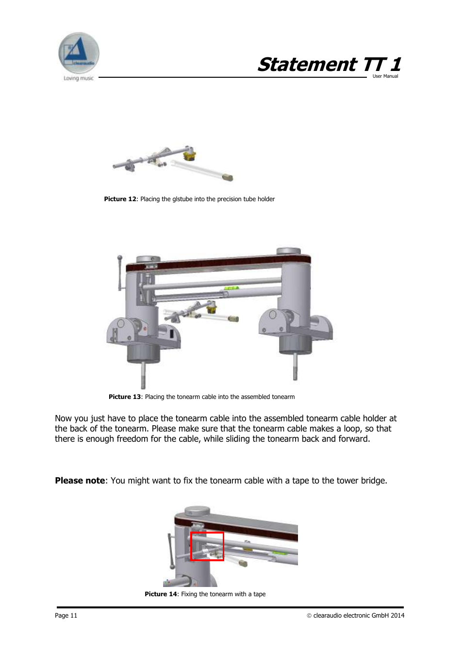 Statement tt 1 | Clearaudio STATEMENT TT1 (Tangential) User Manual | Page 11 / 17