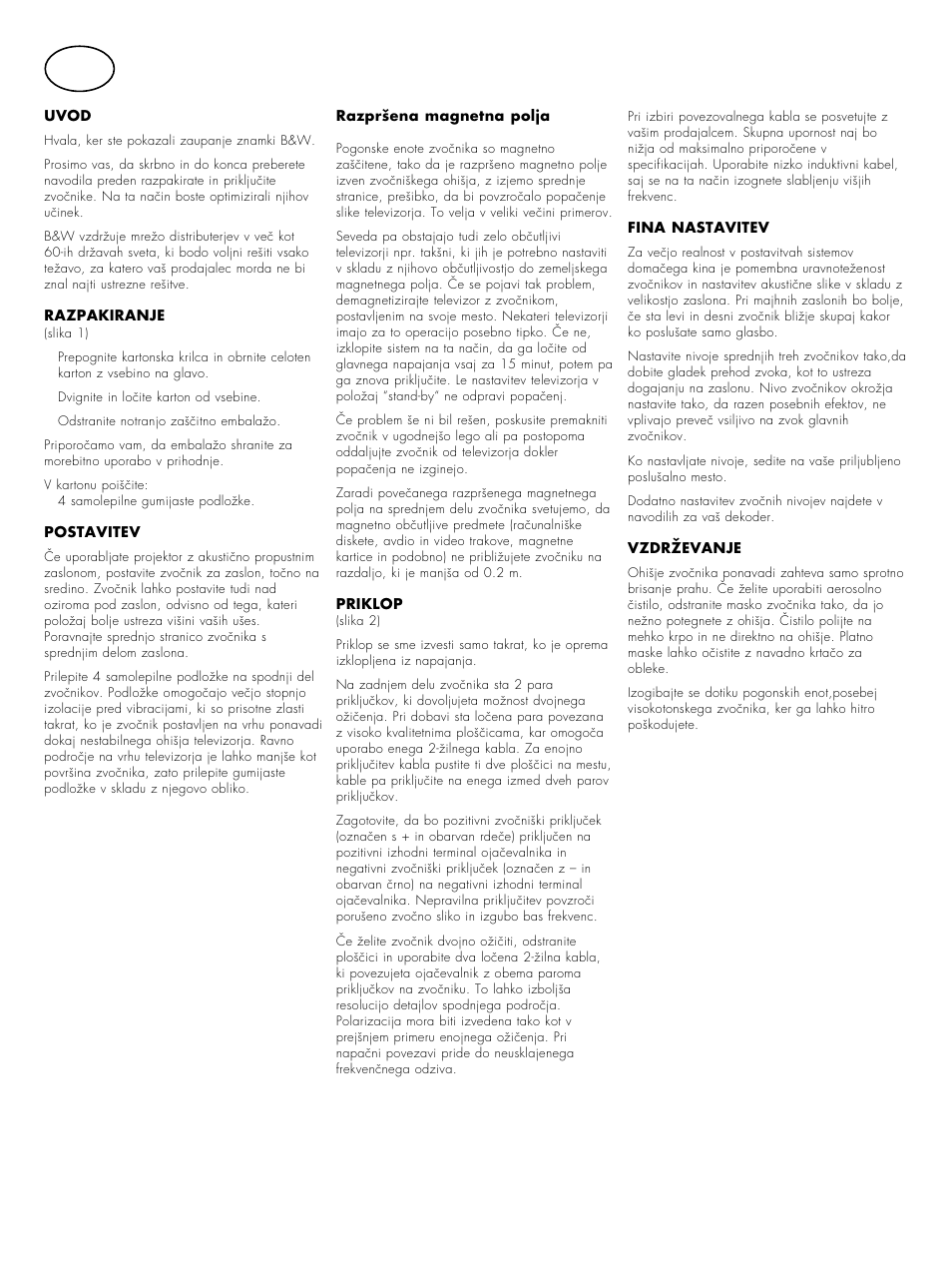 Bowers & Wilkins CDM CSE User Manual | Page 16 / 20