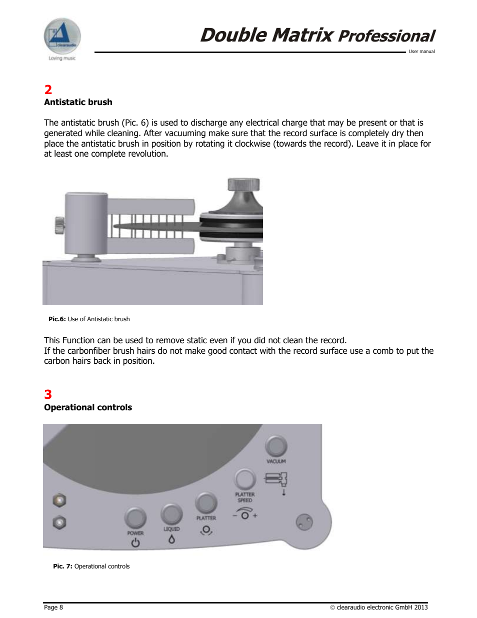 Double matrix, Professional | Clearaudio DOUBLE MATRIX PROFESSIONAL User Manual | Page 8 / 17