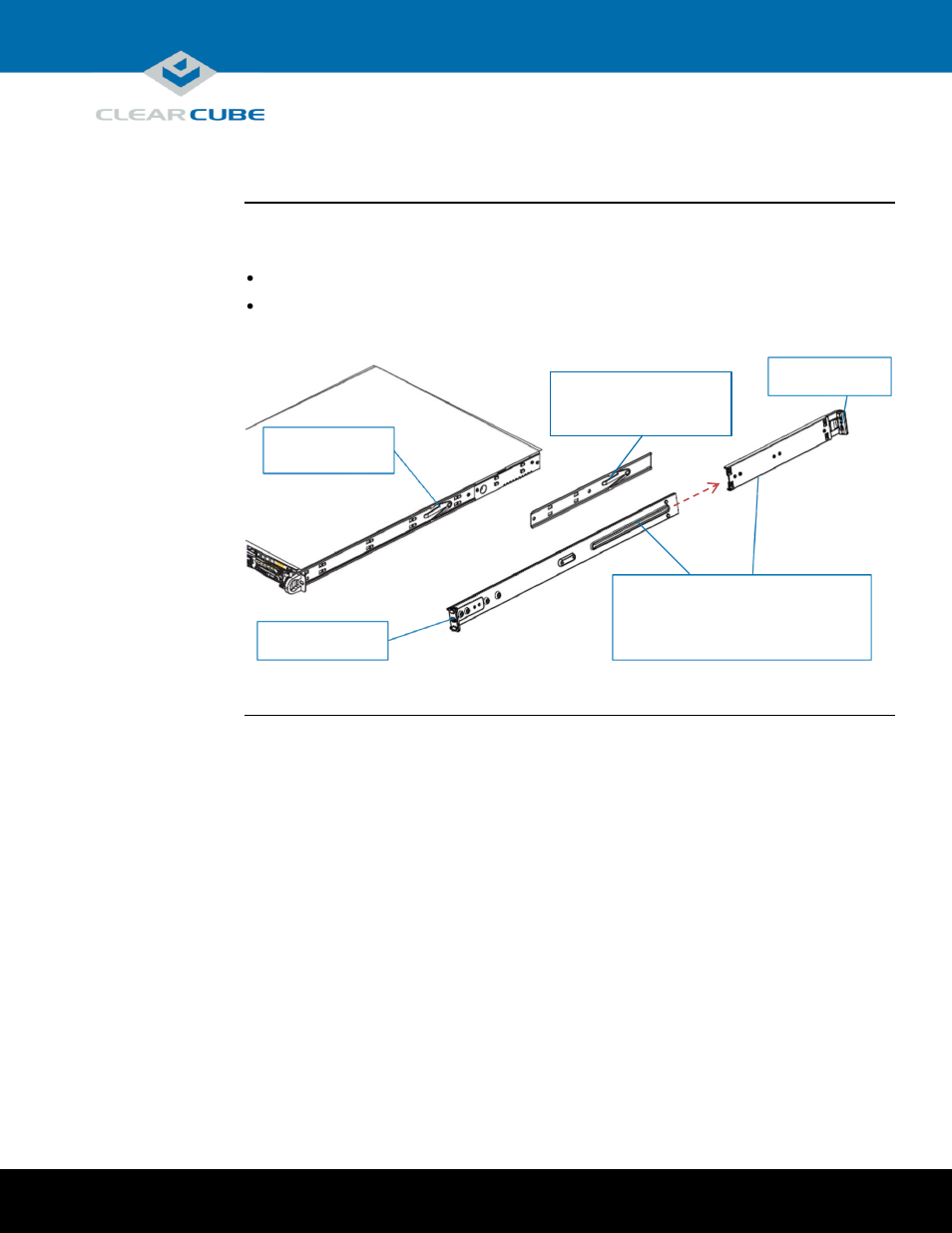 Rack rails and mounting | ClearCube M1020W-Series Engineering Workstation User Manual | Page 7 / 14