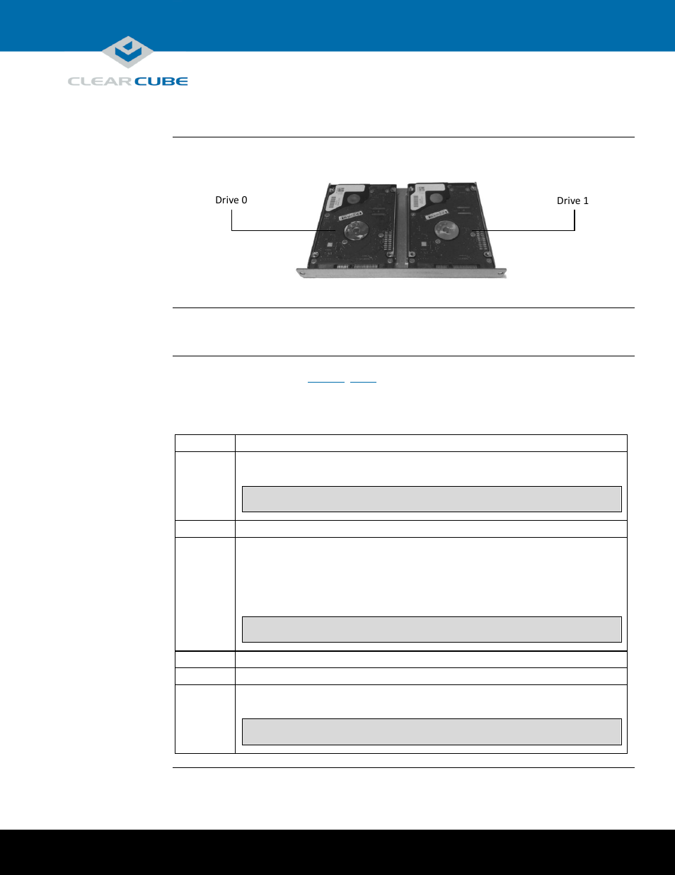 Installation in a3100 chassis, Storage drives and carrier | ClearCube A6106D Blade User Manual | Page 4 / 10