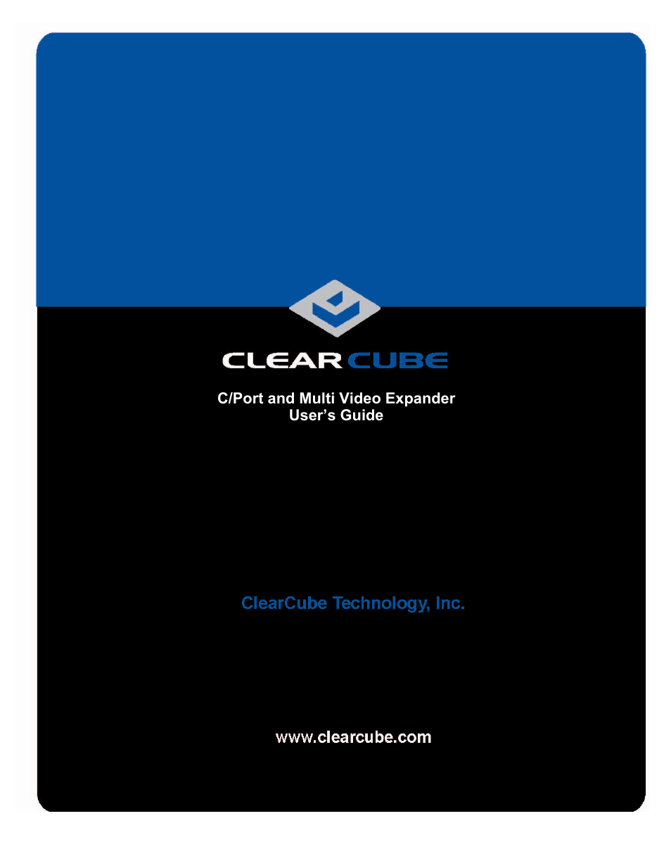 ClearCube C/Port & MVX User Manual | 60 pages