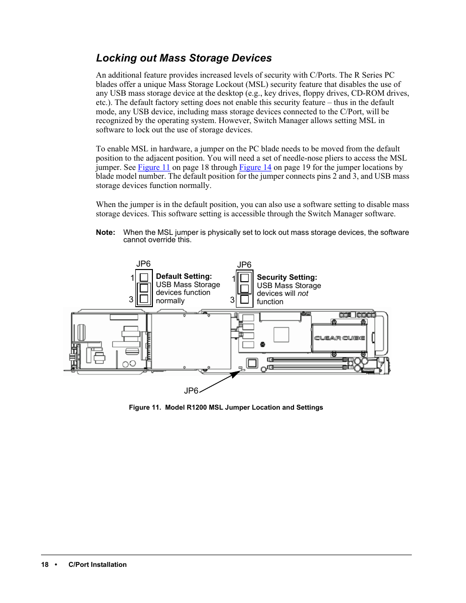 Locking out mass storage devices | ClearCube C/Port & MVX User Manual | Page 28 / 60