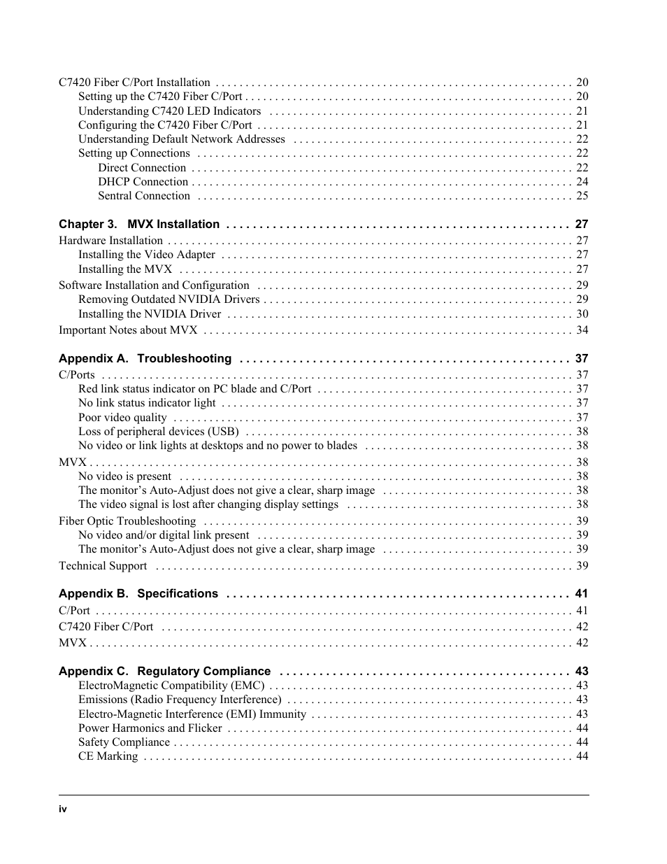 ClearCube C/Port & MVX User Manual | Page 4 / 60