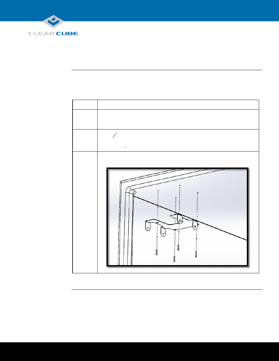 Installation | ClearCube CD9822 Mounting Bracket User Manual | Page 3 / 6