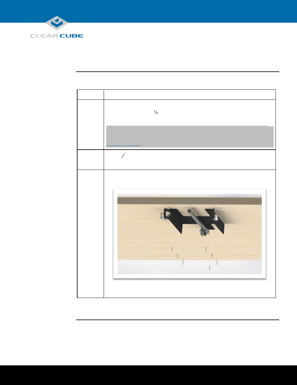 Installation | ClearCube ClientCube 2 Mounting Bracket User Manual | Page 4 / 6