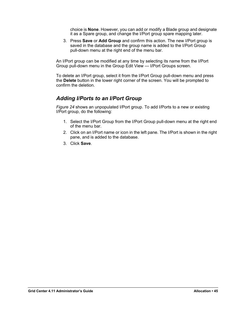 Adding i/ports to an i/port group | ClearCube Grid Center Admin Guide 4.11 User Manual | Page 51 / 78