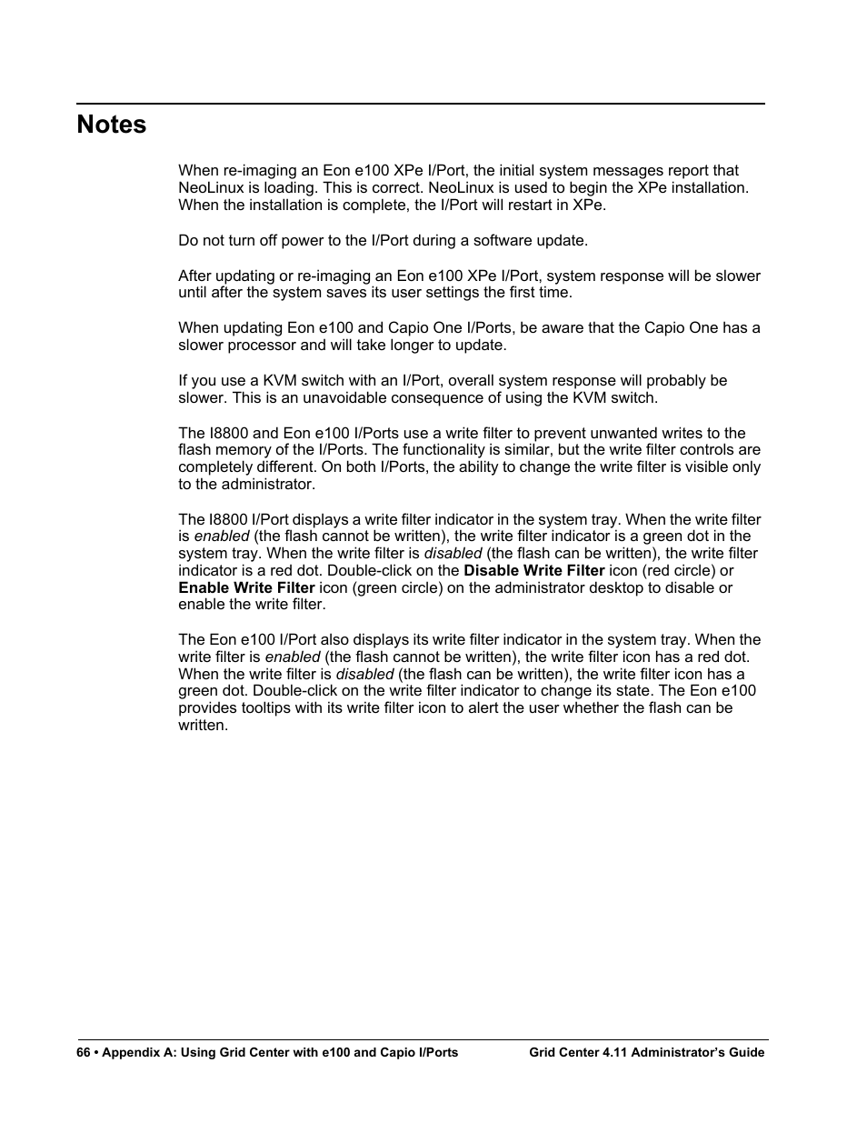 Notes | ClearCube Grid Center Admin Guide 4.11 User Manual | Page 72 / 78