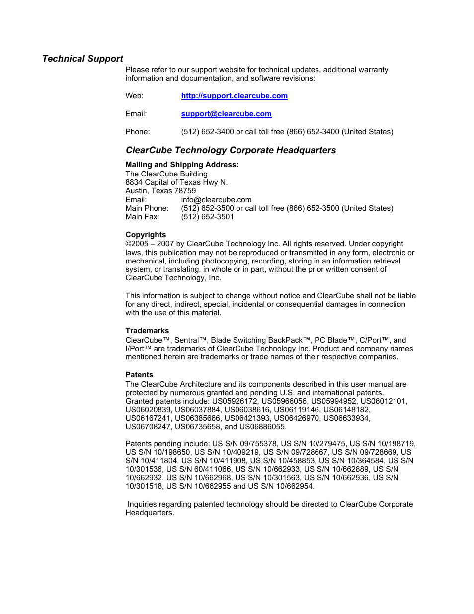 ClearCube I/Port Quick Reference Guide User Manual | Page 2 / 38