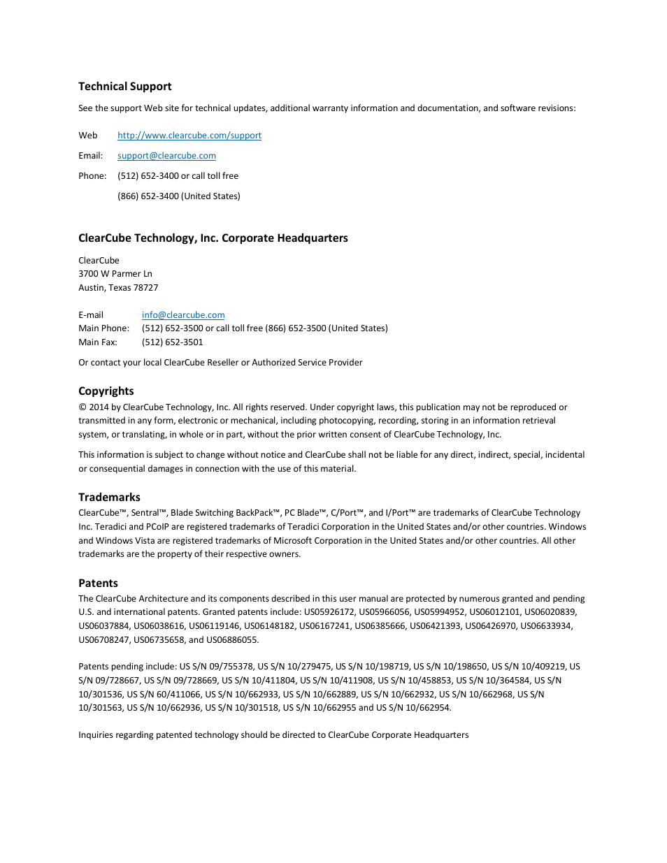 ClearCube PCoIP Device and Firmware Compatibility Guide User Manual | Page 2 / 14