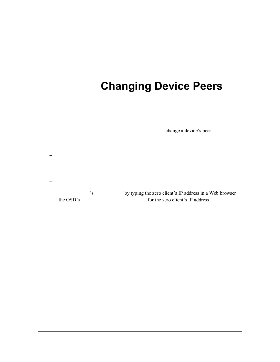 Chapter 7. changing device peers, Chapter 7, Changing device peers | ClearCube PCoIP System User's Guide User Manual | Page 100 / 126