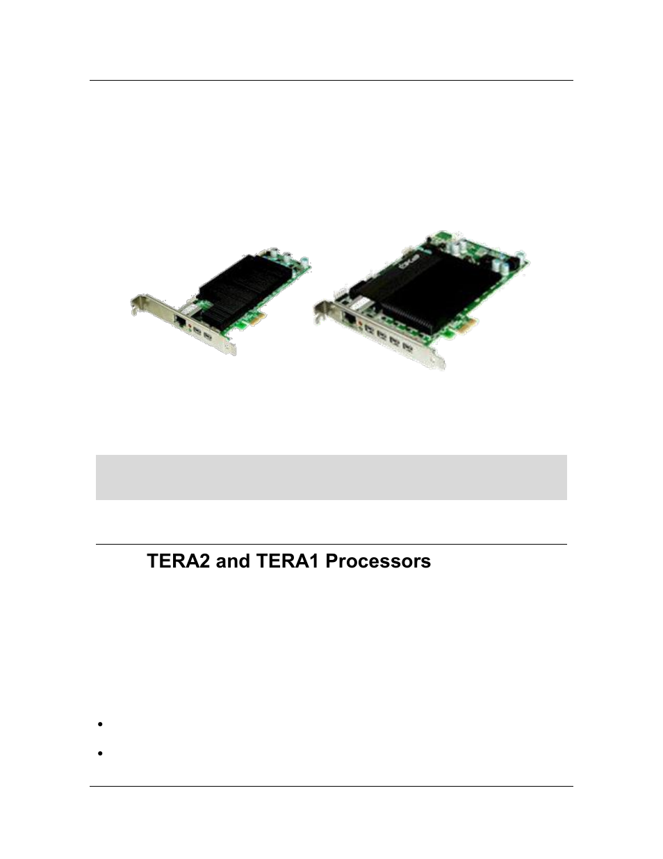 2 host card, 3 tera2 and tera1 processors, Host card | Tera2 and tera1 processors, Below | ClearCube PCoIP System User's Guide User Manual | Page 12 / 126