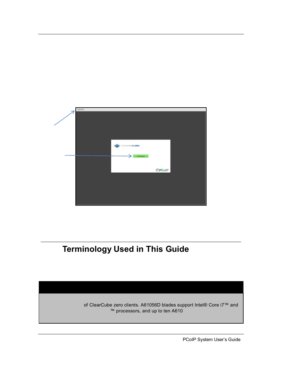 2 on-screen display (osd), 5 terminology used in this guide, On-screen display (osd) | Terminology used in this guide | ClearCube PCoIP System User's Guide User Manual | Page 15 / 126