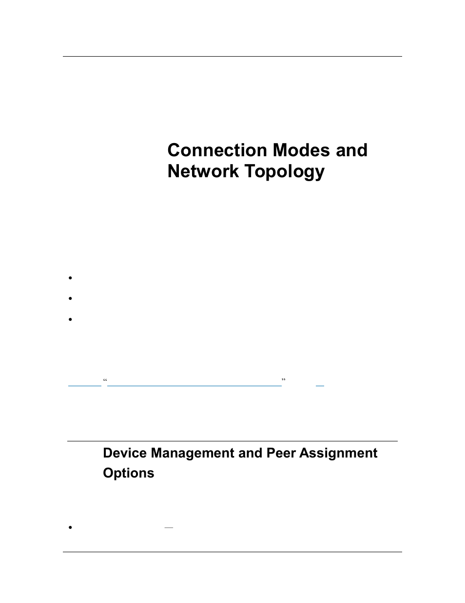 Chapter 2. connection modes and network topology, 1 device management and peer assignment options, Chapter 2 | Connection modes and network topology, Device management and peer assignment options, Connection modes | ClearCube PCoIP System User's Guide User Manual | Page 19 / 126