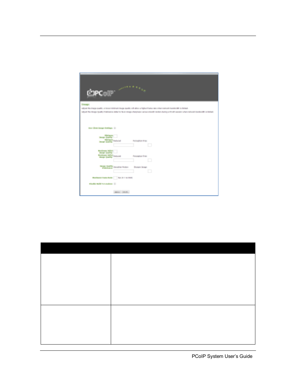 4 image quality, Image quality | ClearCube PCoIP System User's Guide User Manual | Page 35 / 126