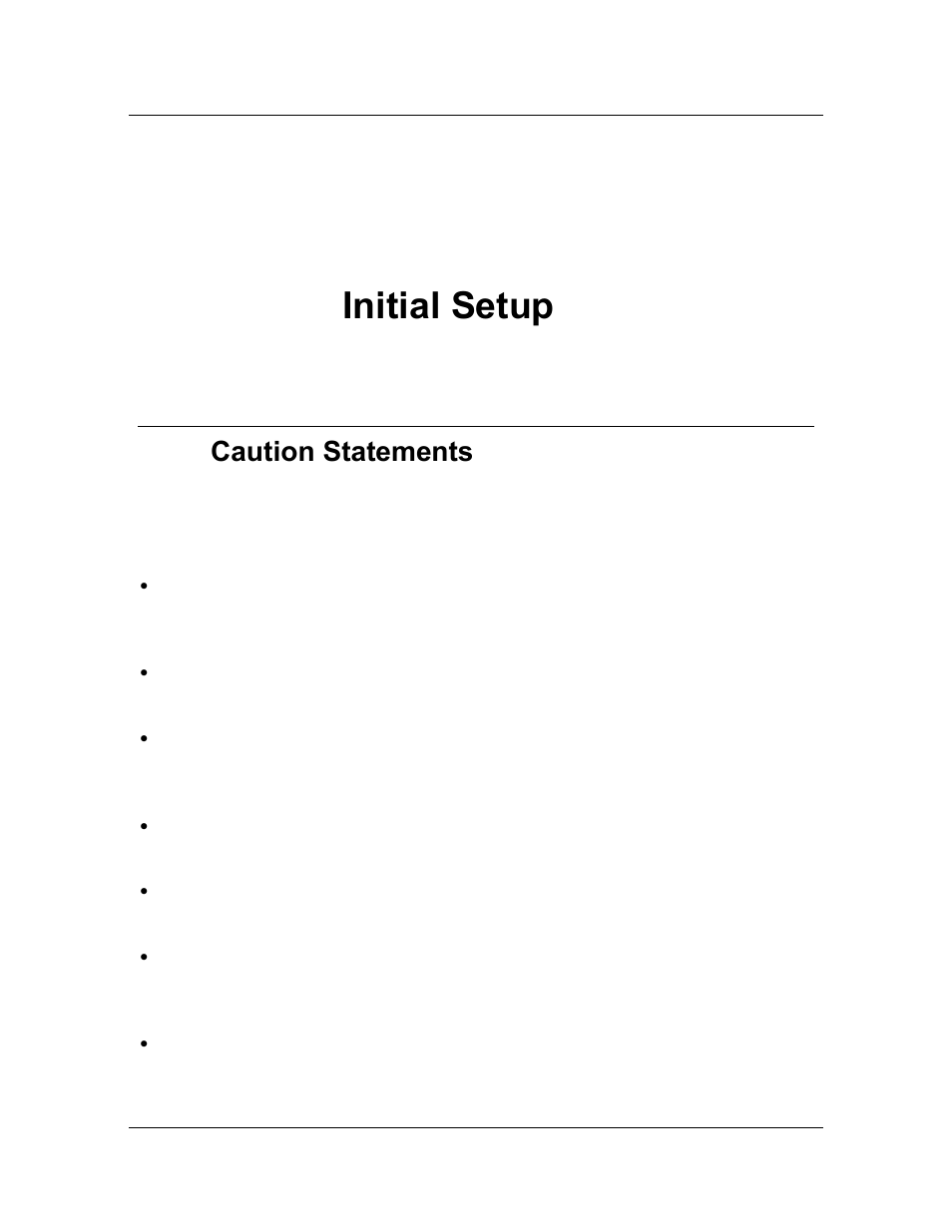 Chapter 4. initial setup, 1 caution statements, Chapter 4 | Initial setup, Caution statements | ClearCube PCoIP System User's Guide User Manual | Page 40 / 126