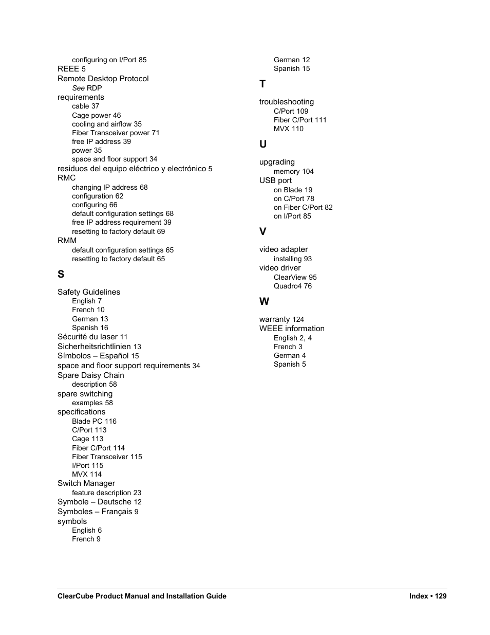 ClearCube R Series Pentium 4 User Manual | Page 139 / 142