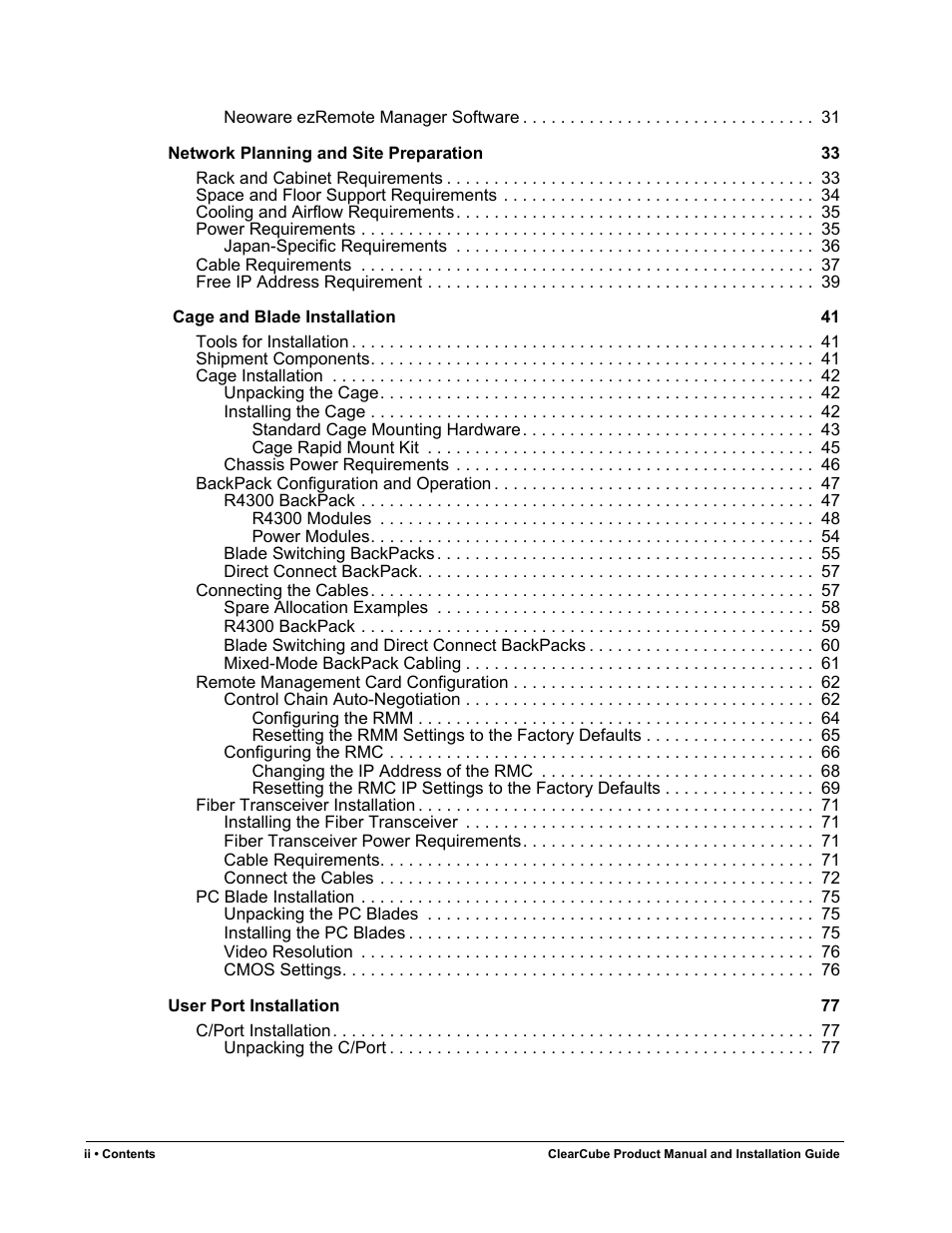 ClearCube R Series Pentium 4 User Manual | Page 4 / 142