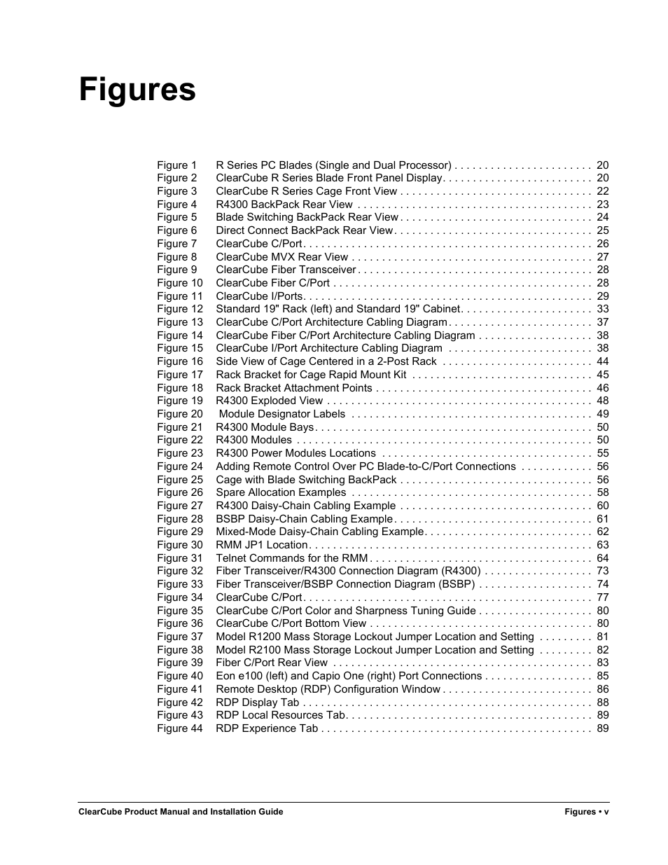 Figures | ClearCube R Series Pentium 4 User Manual | Page 7 / 142