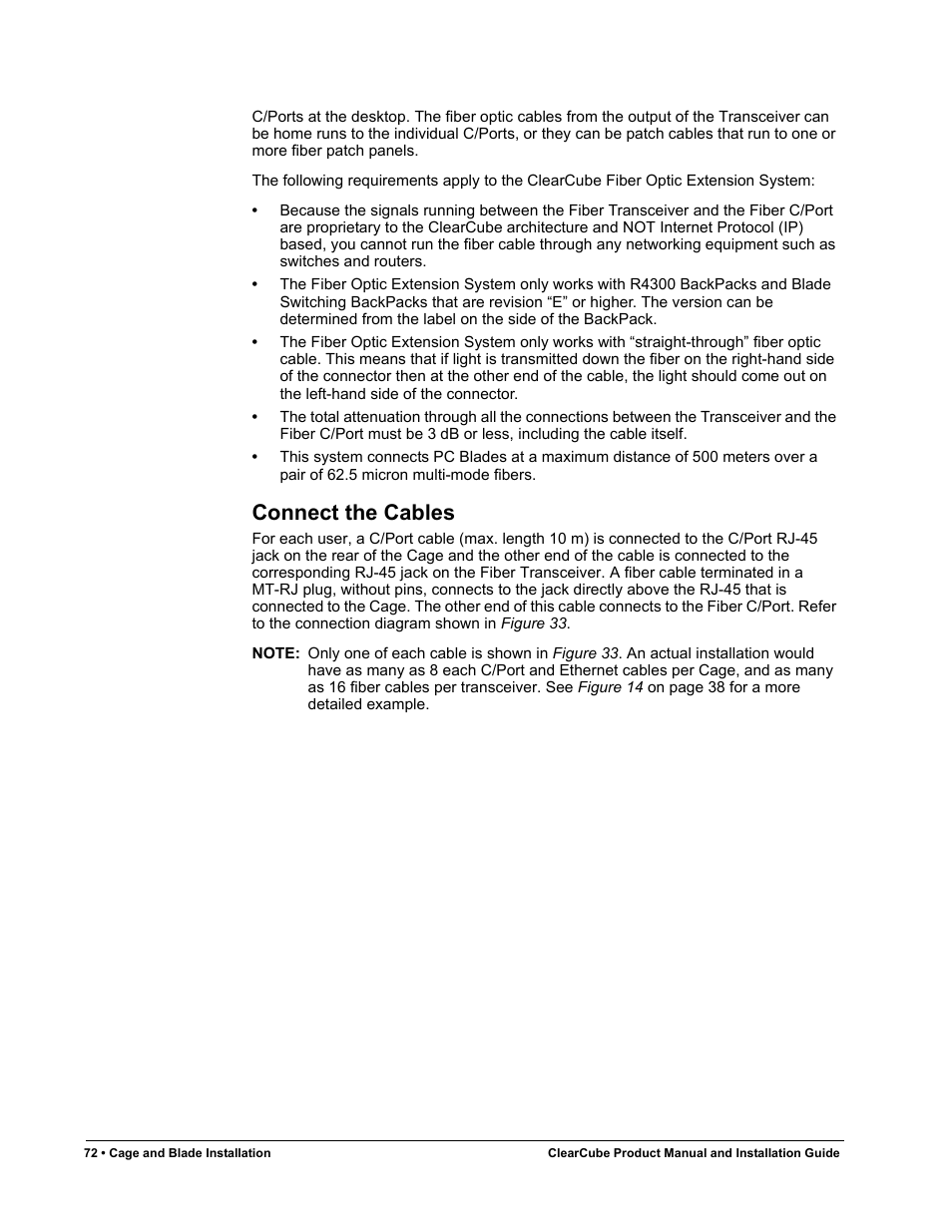 Connect the cables | ClearCube R Series Pentium 4 User Manual | Page 82 / 142