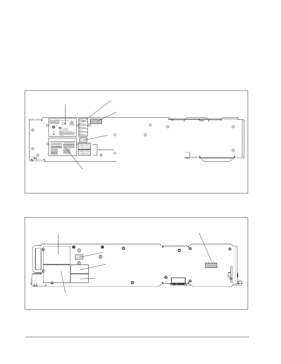 Mac address label on r-series blades, R3040s labels, R3080d labels | ClearCube R-Series Data Center Products User Manual | Page 66 / 154