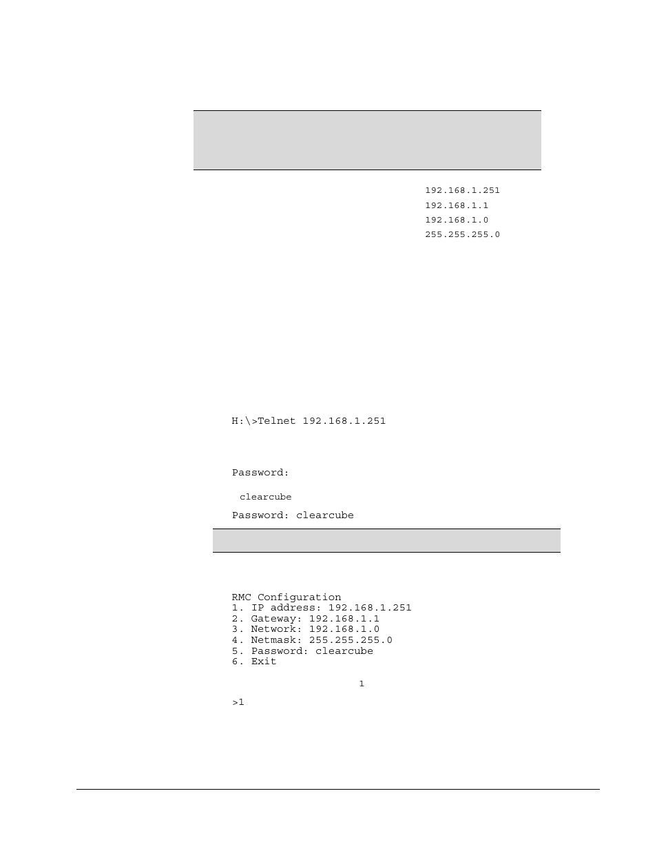Changing the ip address of the rmc | ClearCube R-Series Data Center Products User Manual | Page 77 / 154