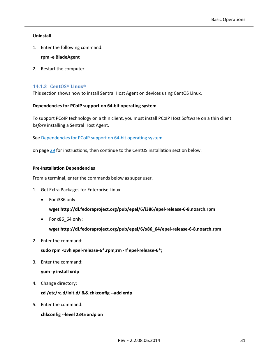 3 centos® linux, 3 centos, Linux | ClearCube Sentral 6.9.3 User Manual | Page 38 / 61