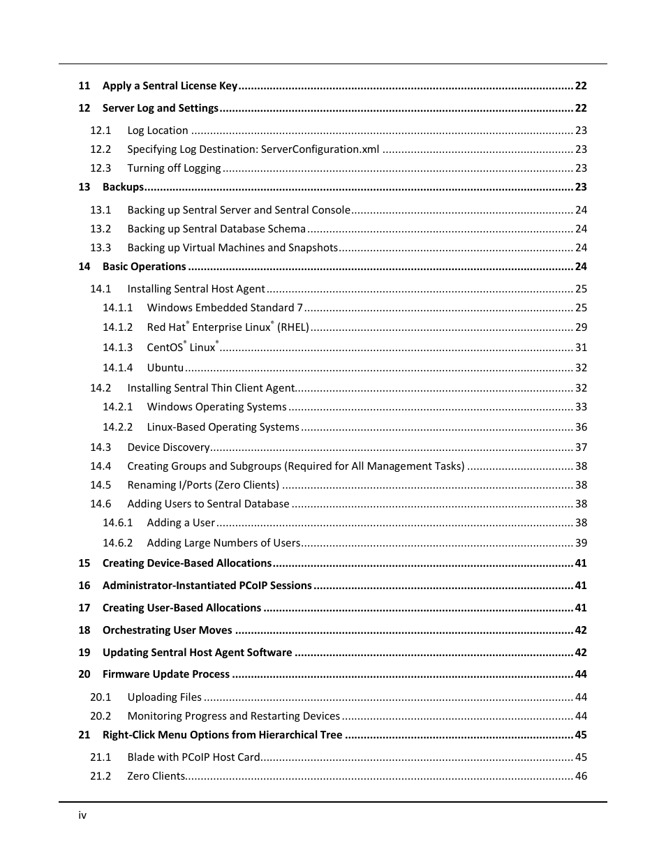 ClearCube Sentral 6.9.3 User Manual | Page 4 / 61