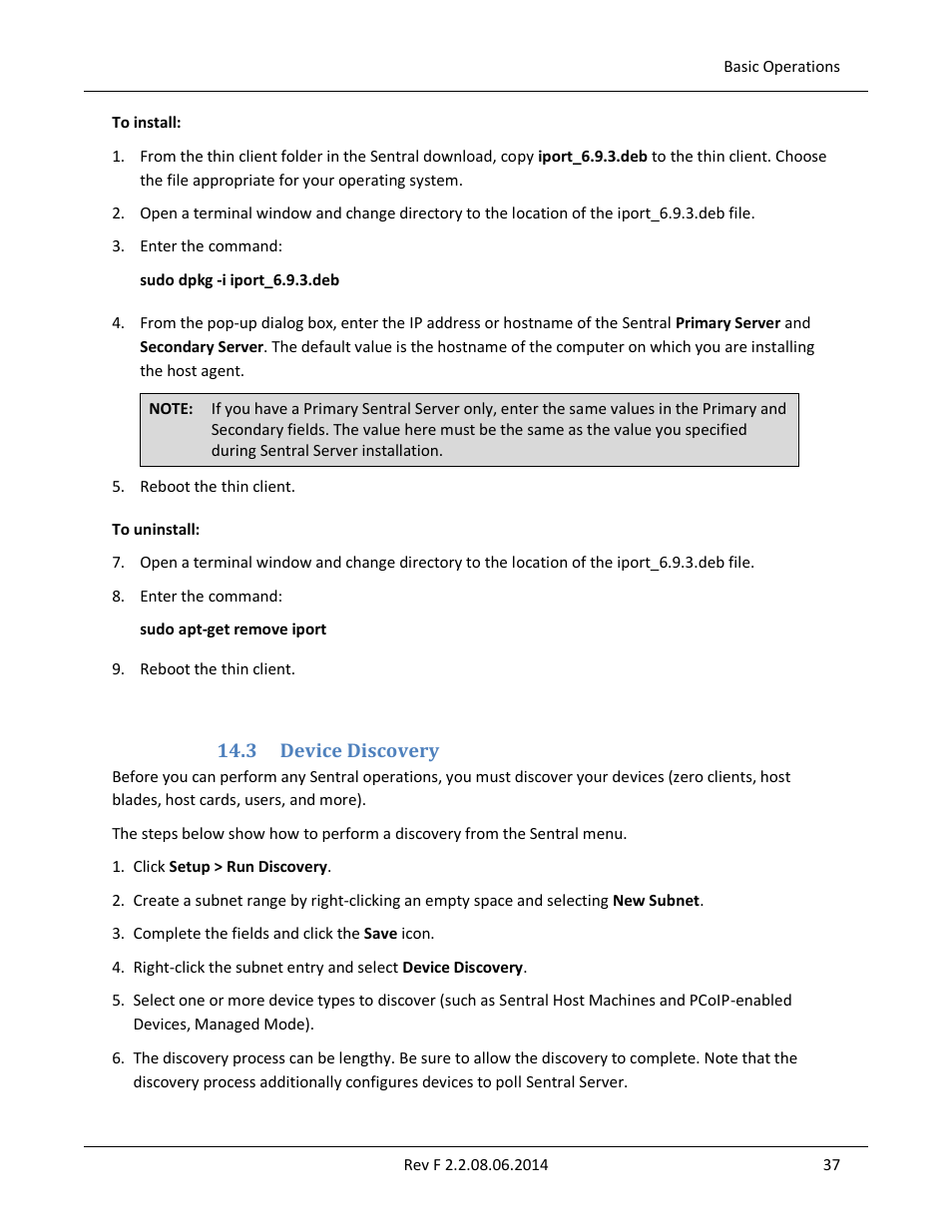 3 device discovery, Device discovery | ClearCube Sentral 6.9.3 User Manual | Page 44 / 61