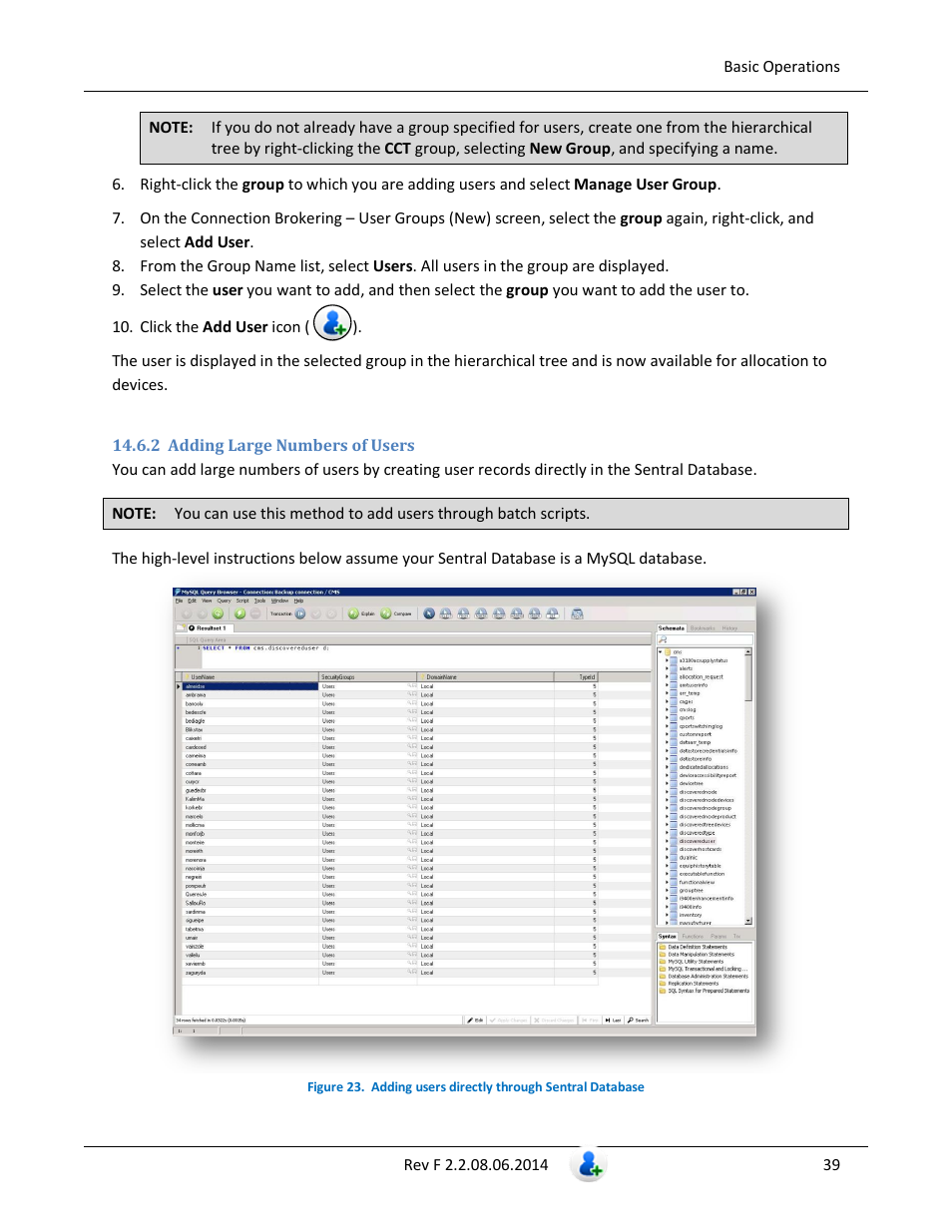 2 adding large numbers of users | ClearCube Sentral 6.9.3 User Manual | Page 46 / 61