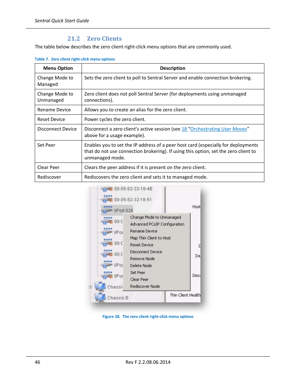 2 zero clients, Zero clients, Figure 28 | ClearCube Sentral 6.9.3 User Manual | Page 53 / 61