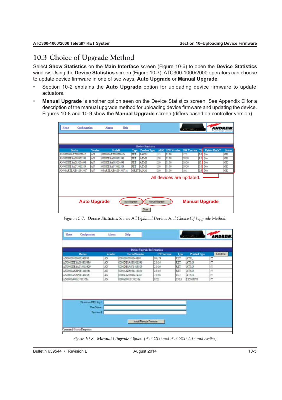 3 choice of upgrade method | CommScope ATC300-2000 User Manual | Page 106 / 214