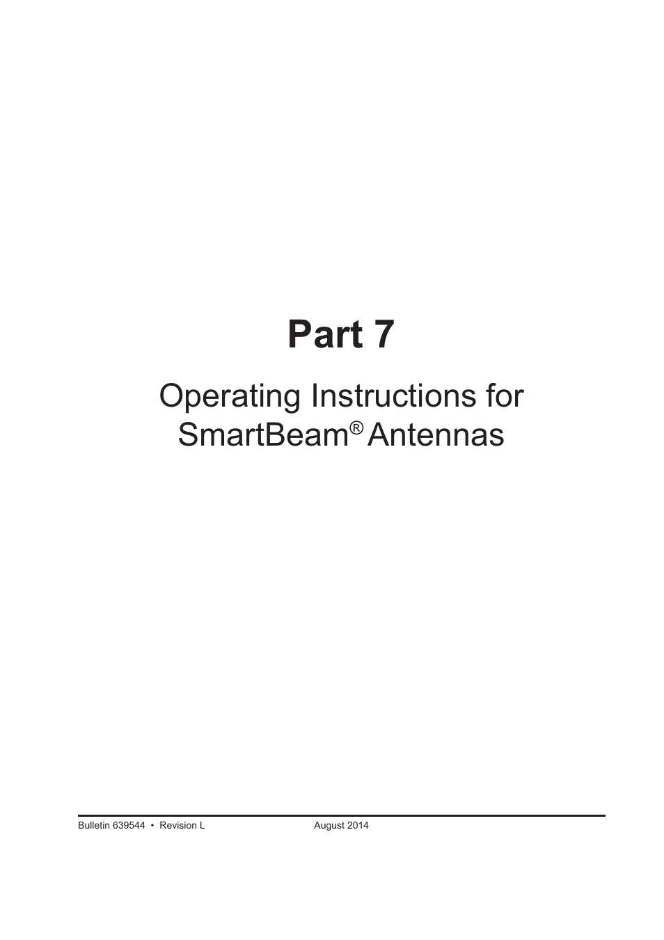 Part 7, Operating instructions for smartbeam, Antennas | CommScope ATC300-2000 User Manual | Page 156 / 214