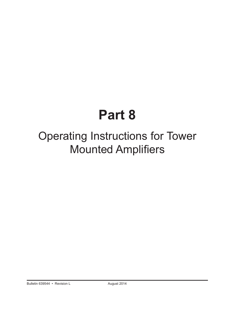 Part 8, Operating instructions for tower mounted ampliﬁers | CommScope ATC300-2000 User Manual | Page 178 / 214