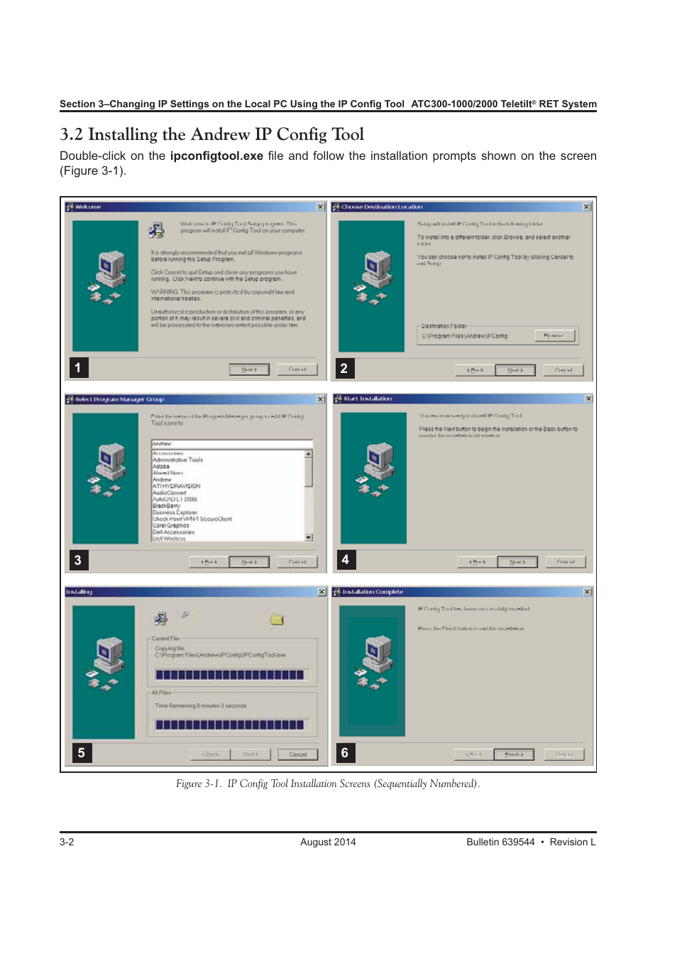 2 installing the andrew ip config tool | CommScope ATC300-2000 User Manual | Page 35 / 214