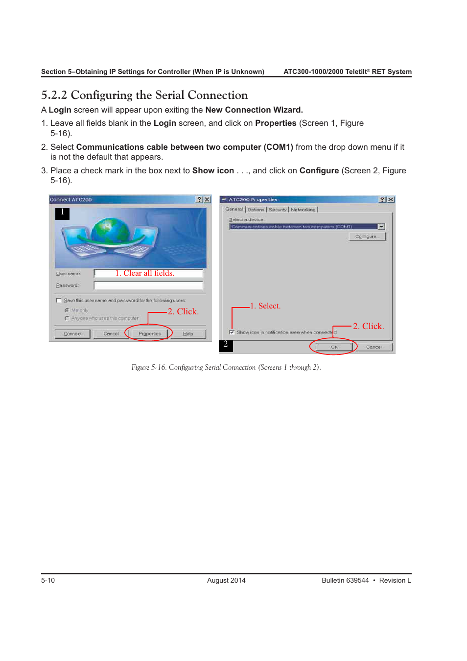 2 configuring the serial connection | CommScope ATC300-2000 User Manual | Page 59 / 214