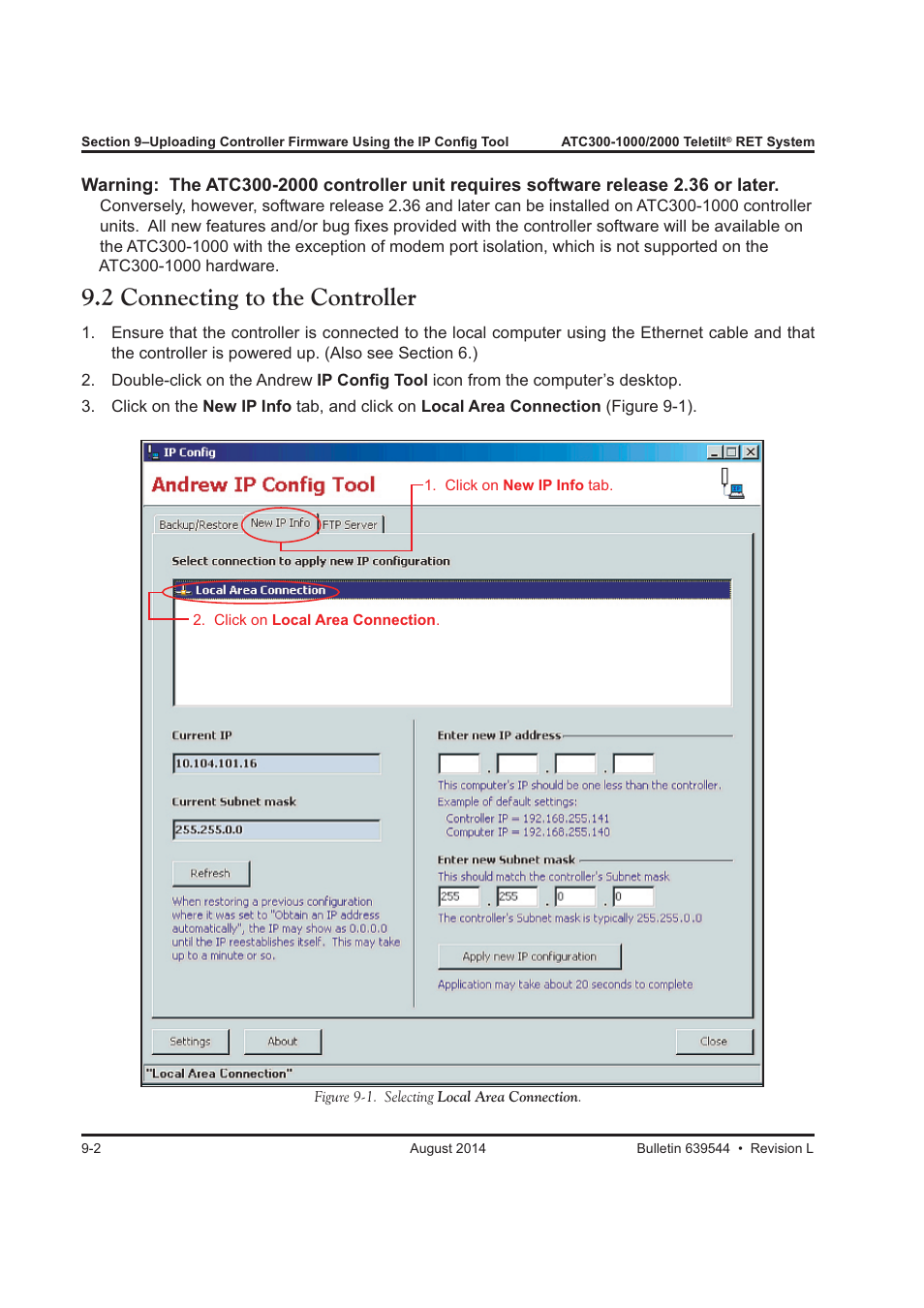 2 connecting to the controller | CommScope ATC300-2000 User Manual | Page 90 / 214