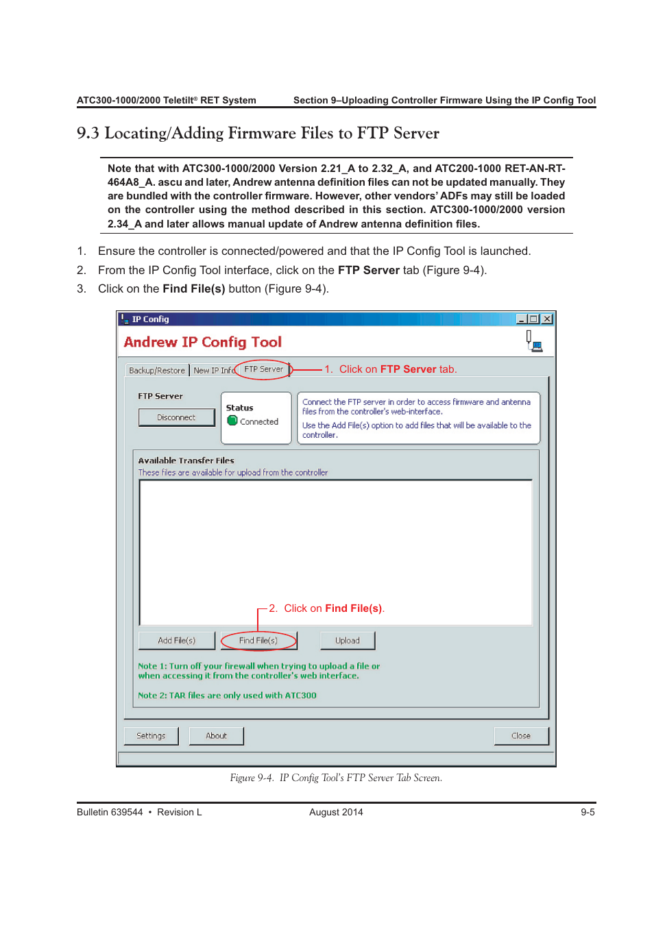 3 locating/adding firmware files to ftp server | CommScope ATC300-2000 User Manual | Page 93 / 214