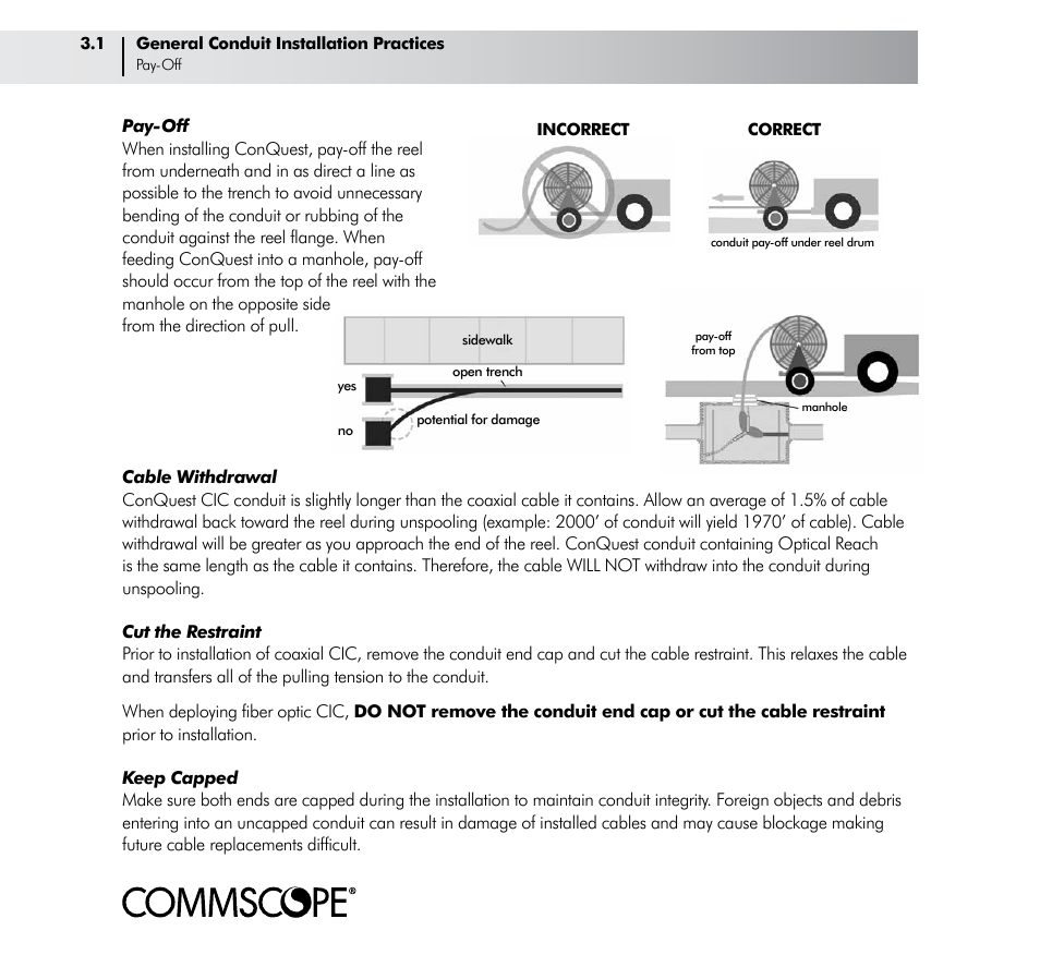 CommScope ConQuest Conduit Construction User Manual | Page 14 / 79