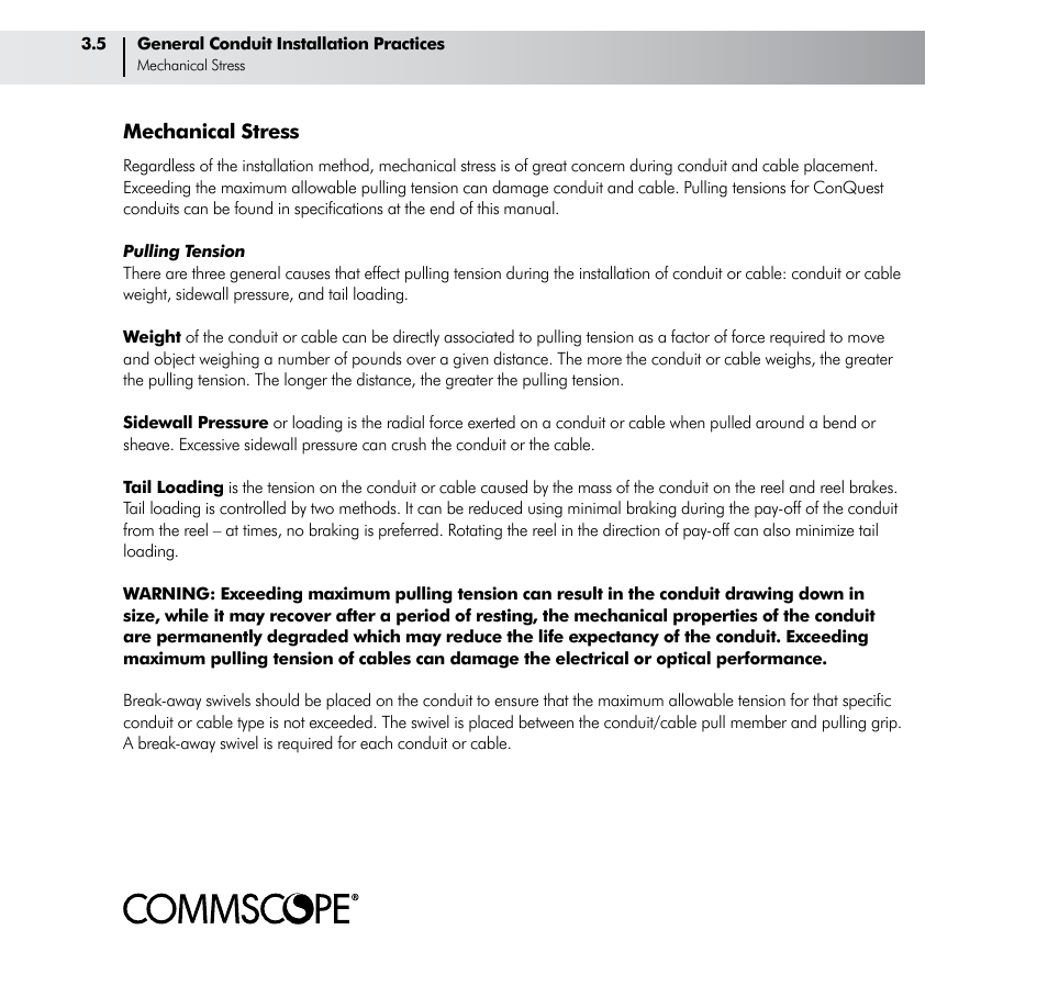 CommScope ConQuest Conduit Construction User Manual | Page 18 / 79