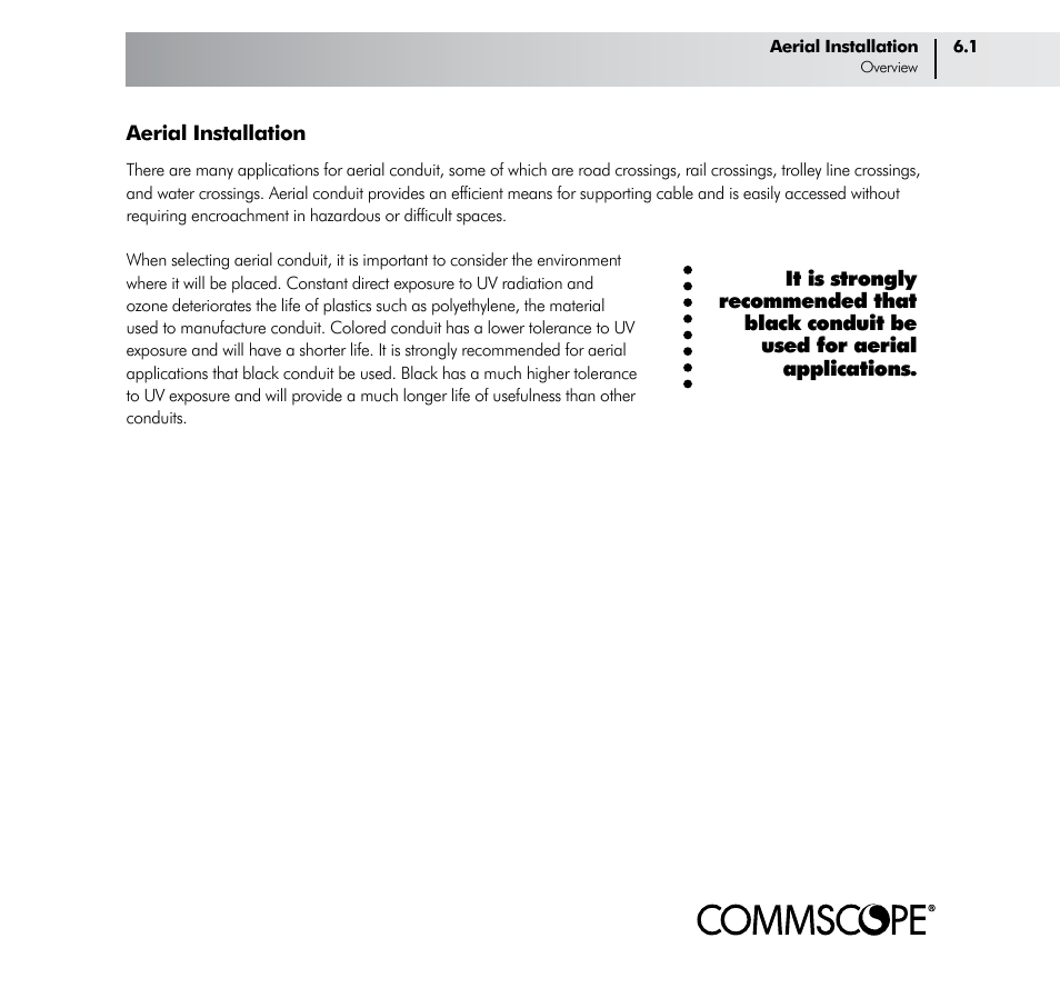 CommScope ConQuest Conduit Construction User Manual | Page 45 / 79