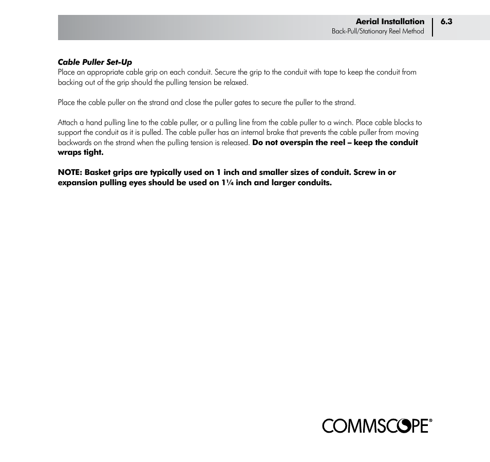 CommScope ConQuest Conduit Construction User Manual | Page 47 / 79