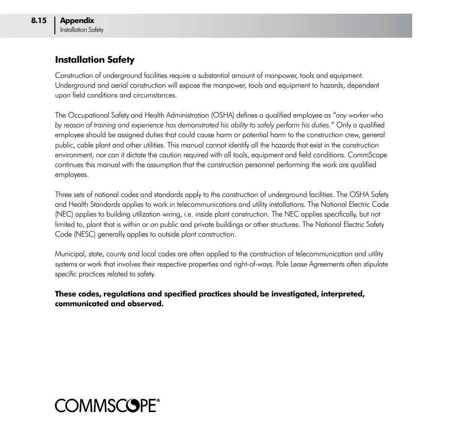 CommScope ConQuest Conduit Construction User Manual | Page 72 / 79