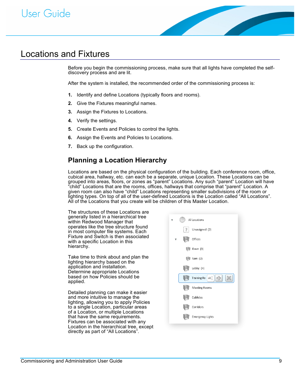 Locations and fixtures, Planning a location hierarchy | CommScope Redwood version 3.1 User Manual | Page 10 / 42