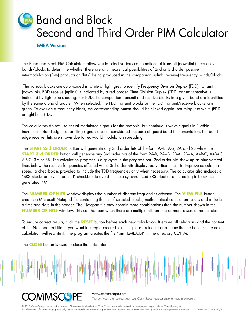 CommScope TP-105971 Version EMEA User Manual | 1 page