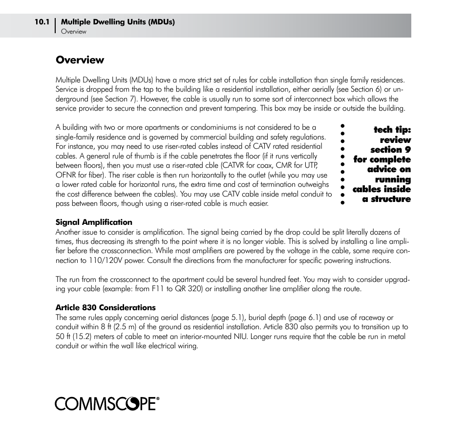 Overview | CommScope Drop Cable User Manual | Page 48 / 66