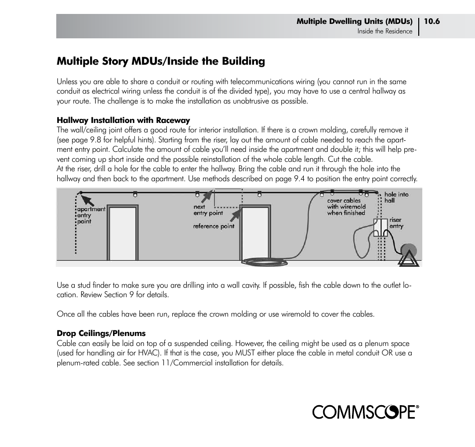 Multiple story mdus/inside the building | CommScope Drop Cable User Manual | Page 53 / 66