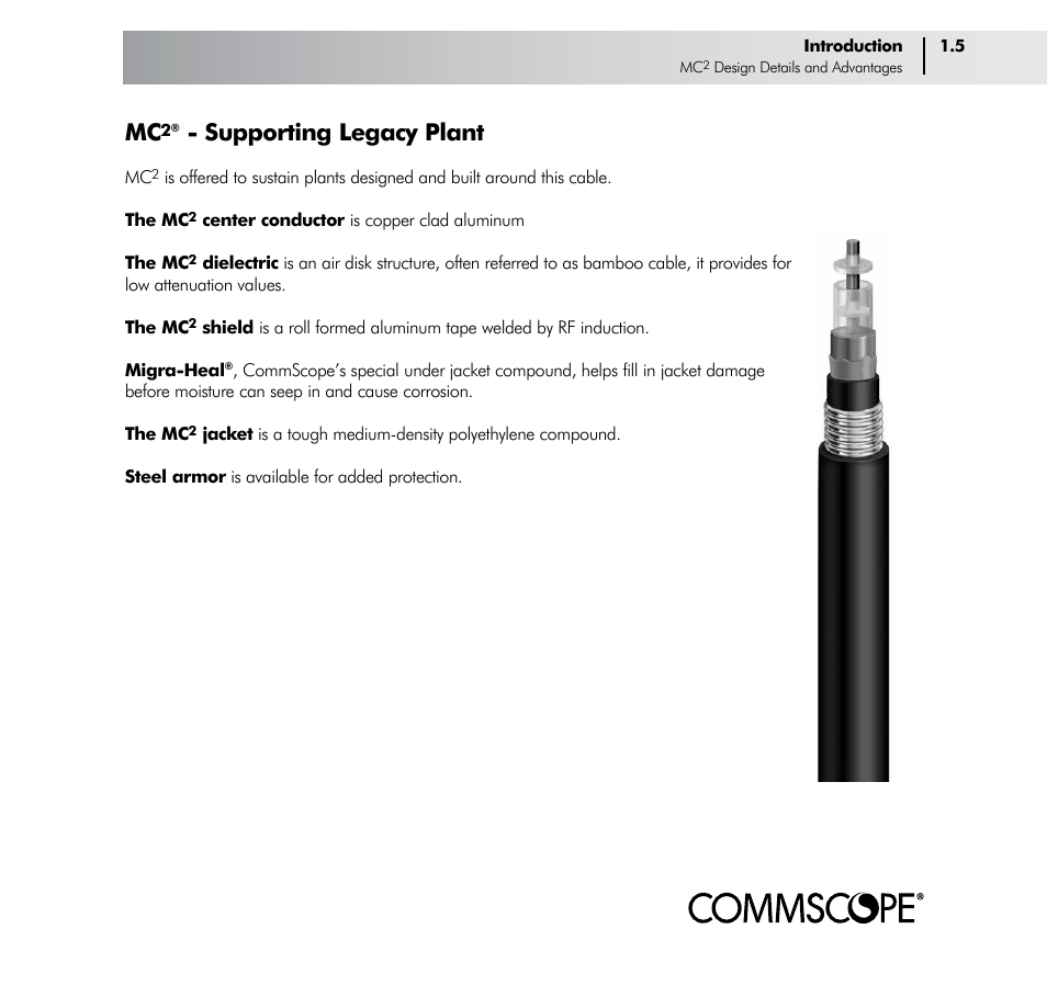 Supporting legacy plant | CommScope Trunk & Distribution Cable User Manual | Page 9 / 74