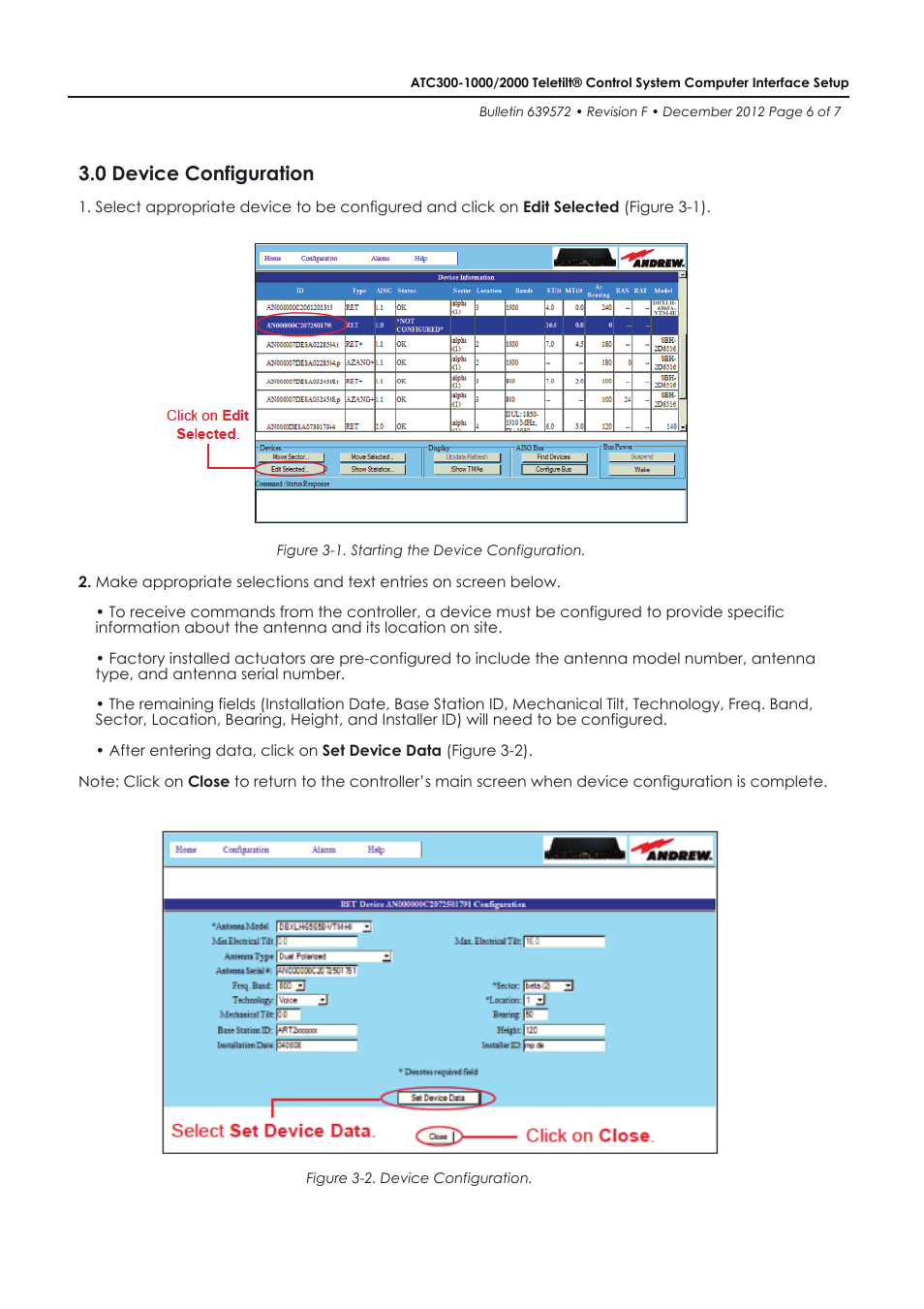 0 device configuration | CommScope ATC300-2000 User Manual | Page 6 / 7